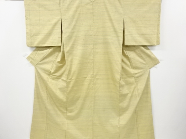 リサイクル　横段織り出し手織り紬着物